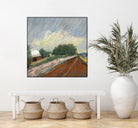 Pastel Landscape V by Jacques Clement on GIANT ART - blue landscape