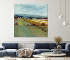 Pastel Landscape VIII by Jacques Clement on GIANT ART - blue landscape