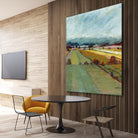 Pastel Landscape VIII by Jacques Clement on GIANT ART - blue landscape