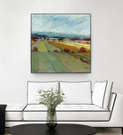 Pastel Landscape VIII by Jacques Clement on GIANT ART - blue landscape