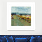 Pastel Landscape VIII by Jacques Clement on GIANT ART - blue landscape