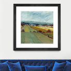 Pastel Landscape VIII by Jacques Clement on GIANT ART - blue landscape