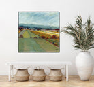 Pastel Landscape VIII by Jacques Clement on GIANT ART - blue landscape