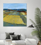 Pastel Landscape IX by Jacques Clement on GIANT ART - blue landscape