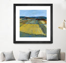 Pastel Landscape IX by Jacques Clement on GIANT ART - blue landscape