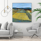 Pastel Landscape IX by Jacques Clement on GIANT ART - blue landscape