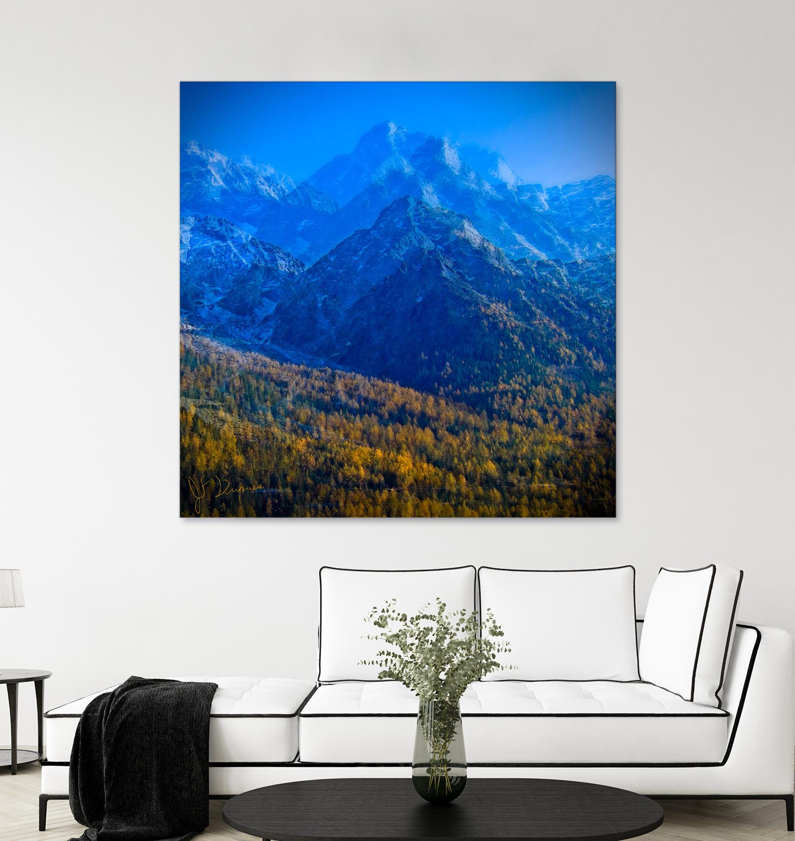 King of the mountain II by Jean-François Dupuis on GIANT ART - brown landscape