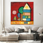 Maisonnettes 2 by Marie-Josée Latouche on GIANT ART - orange children