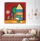 Maisonnettes 2 by Marie-Josée Latouche on GIANT ART - orange children