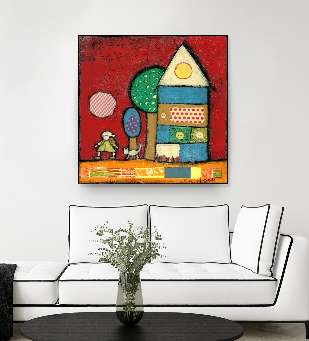 Maisonnettes 2 by Marie-Josée Latouche on GIANT ART - orange children