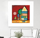 Maisonnettes 2 by Marie-Josée Latouche on GIANT ART - orange children