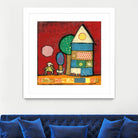 Maisonnettes 2 by Marie-Josée Latouche on GIANT ART - orange children