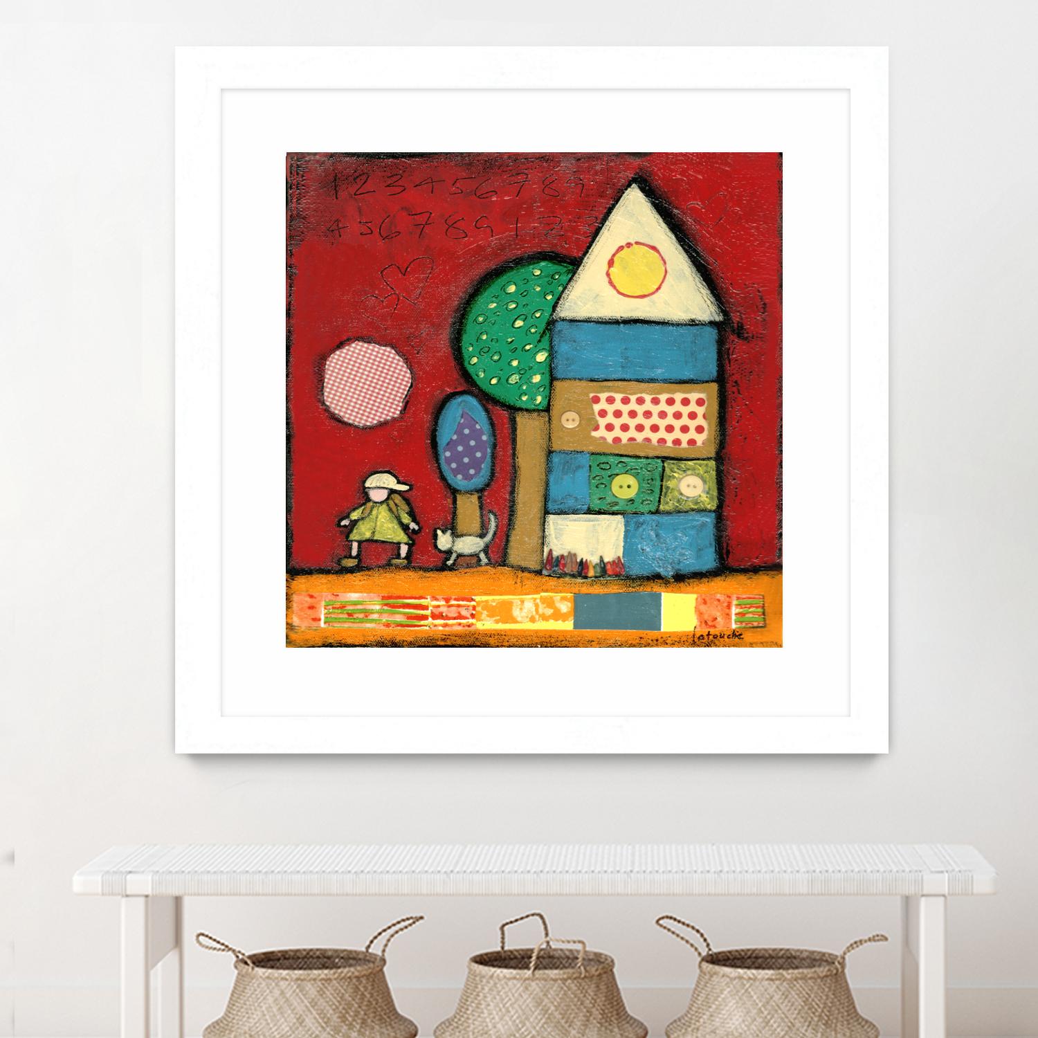 Maisonnettes 2 by Marie-Josée Latouche on GIANT ART - orange children