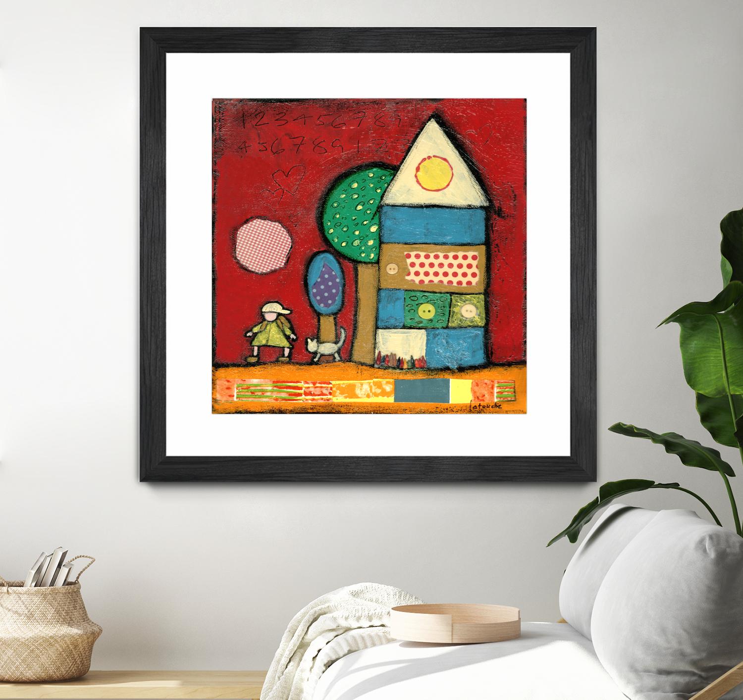 Maisonnettes 2 by Marie-Josée Latouche on GIANT ART - orange children