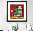 Maisonnettes 2 by Marie-Josée Latouche on GIANT ART - orange children