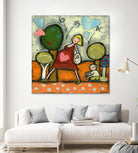 Maternité 4-5-6 by Marie-Josée Latouche on GIANT ART - green children