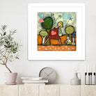 Maternité 4-5-6 by Marie-Josée Latouche on GIANT ART - green children