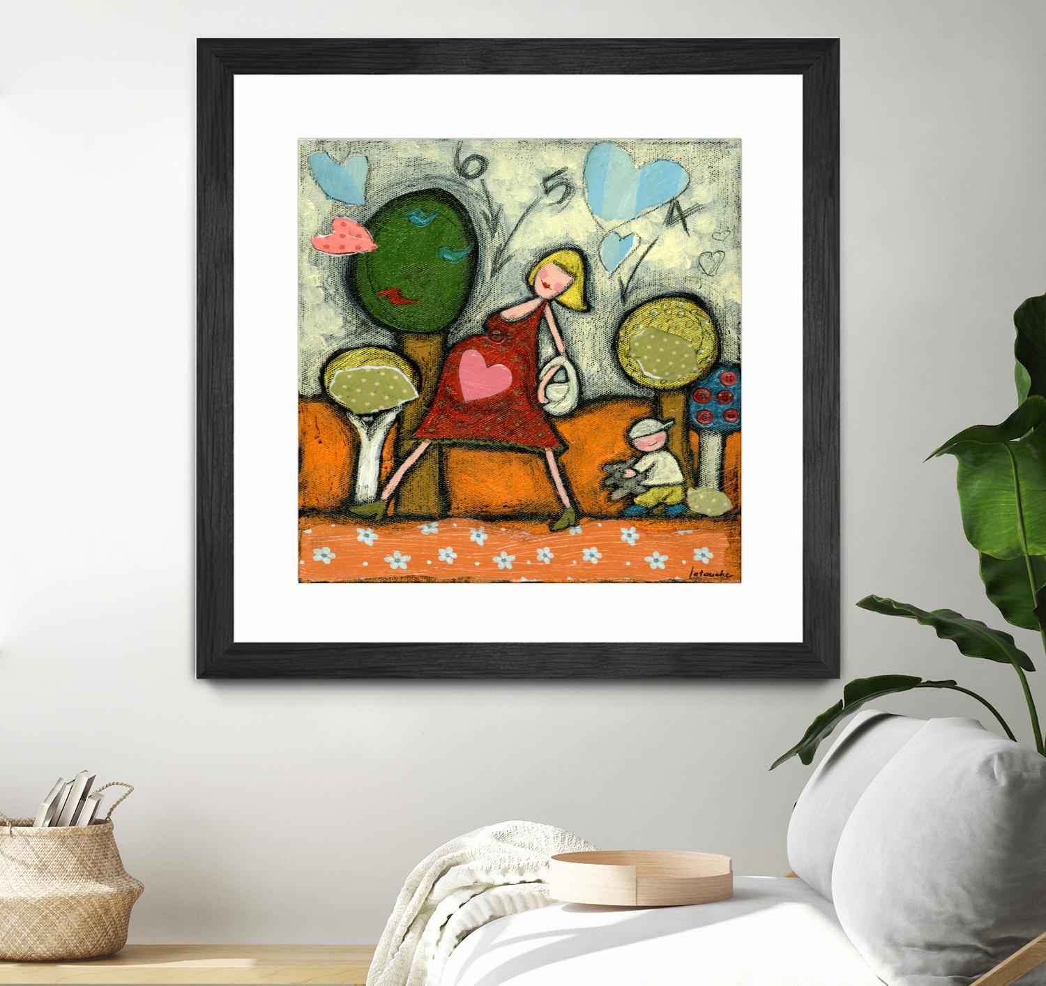 Maternité 4-5-6 by Marie-Josée Latouche on GIANT ART - green children