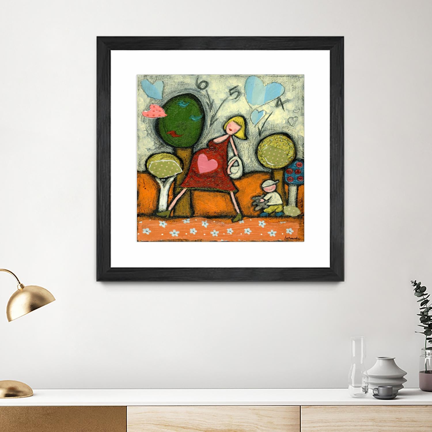 Maternité 4-5-6 by Marie-Josée Latouche on GIANT ART - green children