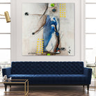 Suspecté  (Détail 2) by Sylvie Cloutier on GIANT ART - blue abstract