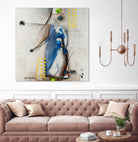 Suspecté  (Détail 2) by Sylvie Cloutier on GIANT ART - blue abstract