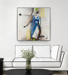 Suspecté  (Détail 2) by Sylvie Cloutier on GIANT ART - blue abstract