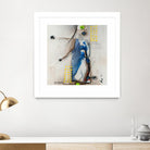 Suspecté  (Détail 2) by Sylvie Cloutier on GIANT ART - blue abstract