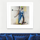 Suspecté  (Détail 2) by Sylvie Cloutier on GIANT ART - blue abstract