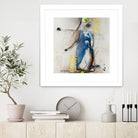 Suspecté  (Détail 2) by Sylvie Cloutier on GIANT ART - blue abstract