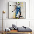 Suspecté  (Détail 2) by Sylvie Cloutier on GIANT ART - blue abstract