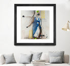 Suspecté  (Détail 2) by Sylvie Cloutier on GIANT ART - blue abstract