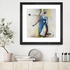 Suspecté  (Détail 2) by Sylvie Cloutier on GIANT ART - blue abstract