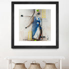 Suspecté  (Détail 2) by Sylvie Cloutier on GIANT ART - blue abstract