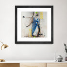 Suspecté  (Détail 2) by Sylvie Cloutier on GIANT ART - blue abstract