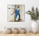 Suspecté  (Détail 2) by Sylvie Cloutier on GIANT ART - blue abstract