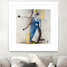 Suspecté  (Détail 2) by Sylvie Cloutier on GIANT ART - blue abstract