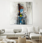 Quintuplés (Détail 1) by Sylvie Cloutier on GIANT ART - blue abstract