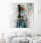 Quintuplés (Détail 1) by Sylvie Cloutier on GIANT ART - blue abstract