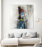 Quintuplés (Détail 1) by Sylvie Cloutier on GIANT ART - blue abstract