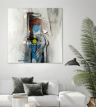 Quintuplés (Détail 1) by Sylvie Cloutier on GIANT ART - blue abstract