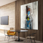 Quintuplés (Détail 1) by Sylvie Cloutier on GIANT ART - blue abstract