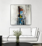 Quintuplés (Détail 1) by Sylvie Cloutier on GIANT ART - blue abstract