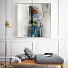 Quintuplés (Détail 1) by Sylvie Cloutier on GIANT ART - blue abstract