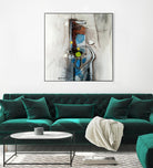 Quintuplés (Détail 1) by Sylvie Cloutier on GIANT ART - blue abstract