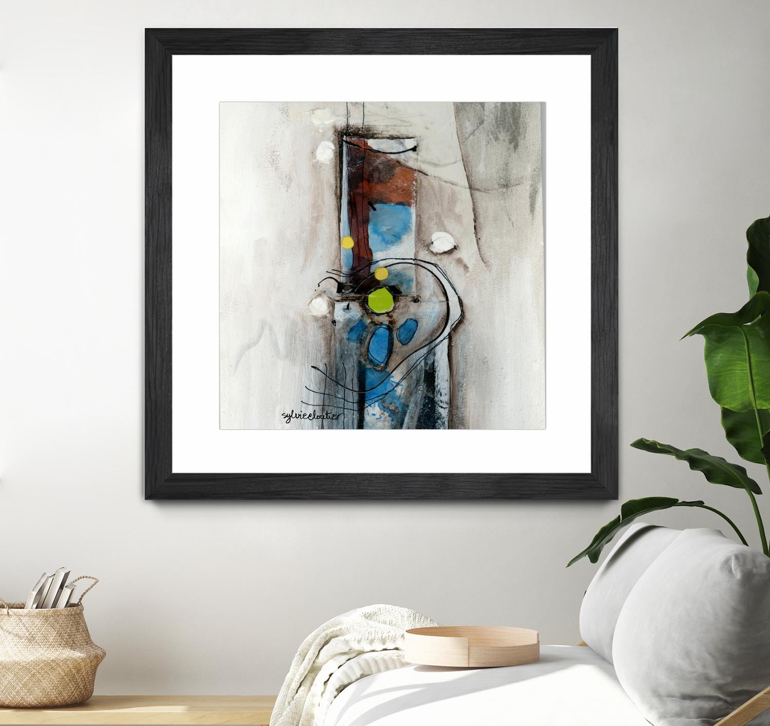 Quintuplés (Détail 1) by Sylvie Cloutier on GIANT ART - blue abstract