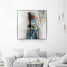 Quintuplés (Détail 1) by Sylvie Cloutier on GIANT ART - blue abstract