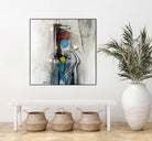 Quintuplés (Détail 1) by Sylvie Cloutier on GIANT ART - blue abstract