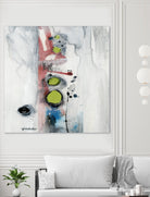 Encré (Détail 1) by Sylvie Cloutier on GIANT ART - blue abstract