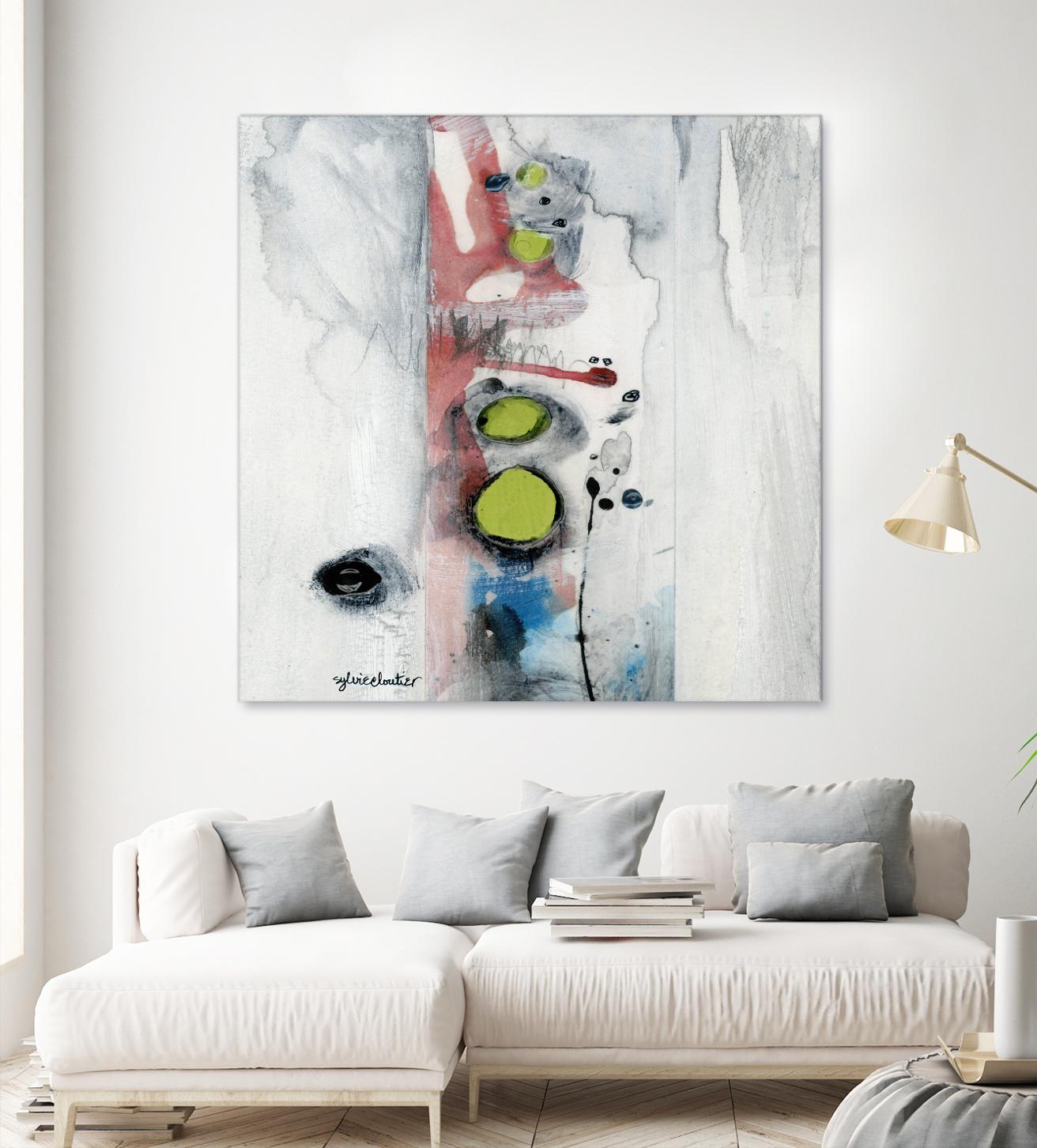 Encré (Détail 1) by Sylvie Cloutier on GIANT ART - blue abstract