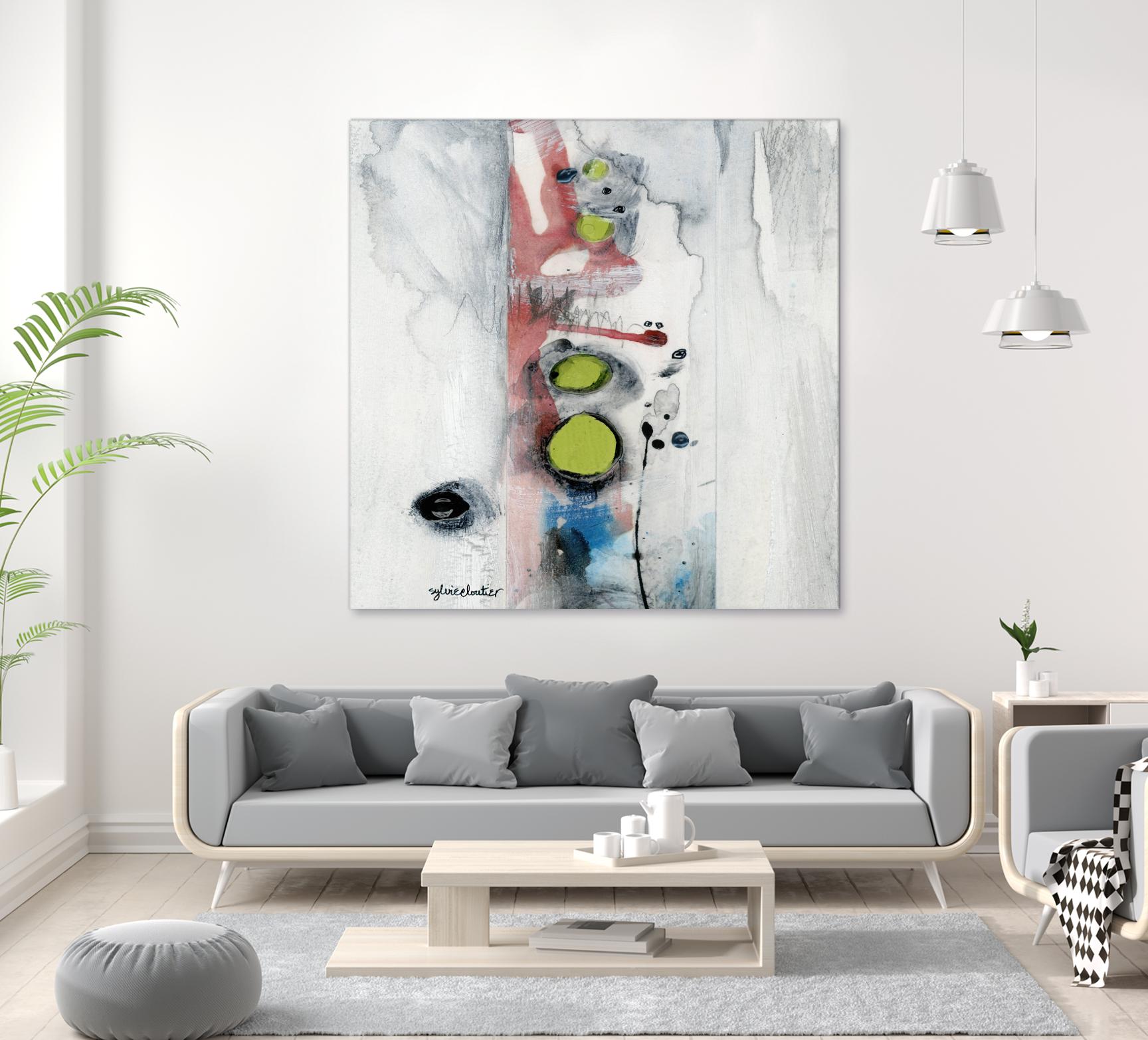 Encré (Détail 1) by Sylvie Cloutier on GIANT ART - blue abstract